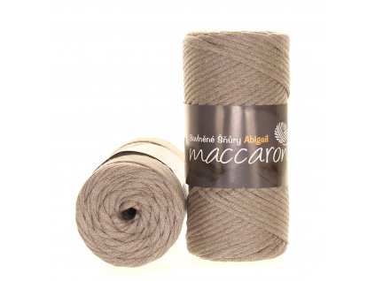 Maccaroni Šňůry Abigail 3mm - 303 tmavě béžová