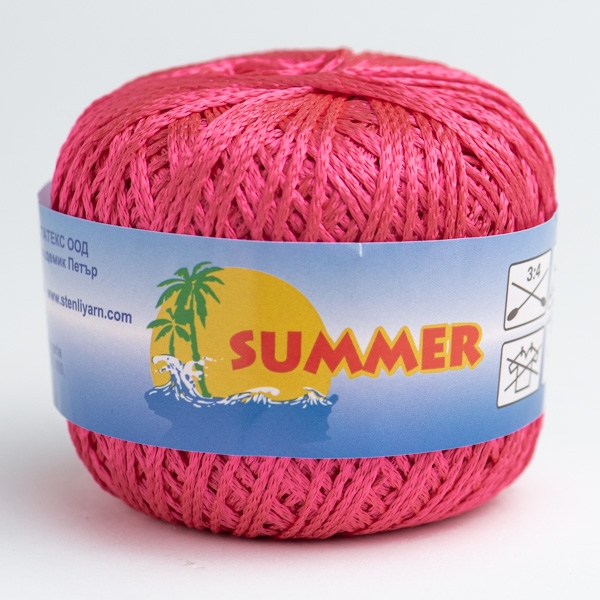 Příze Summer silk 355 jahodová