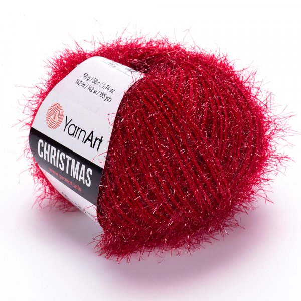 YarnArt Příze Yarn Art Christmas 46 tm. červená