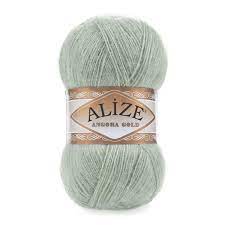 Příze Alize Angora gold 515 zeleno-šedá