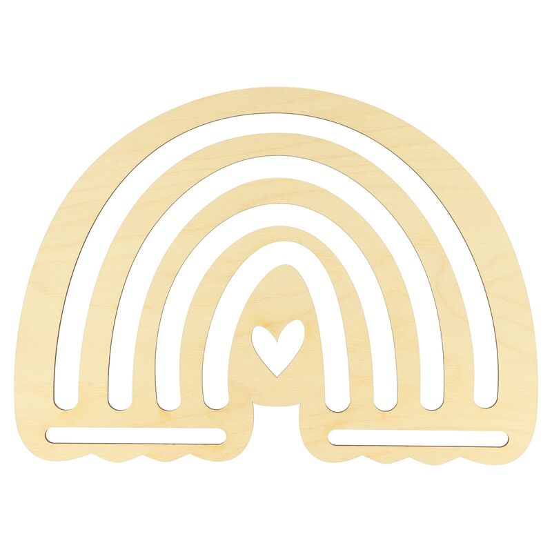 Šablona na macrame - duha 25x18cm