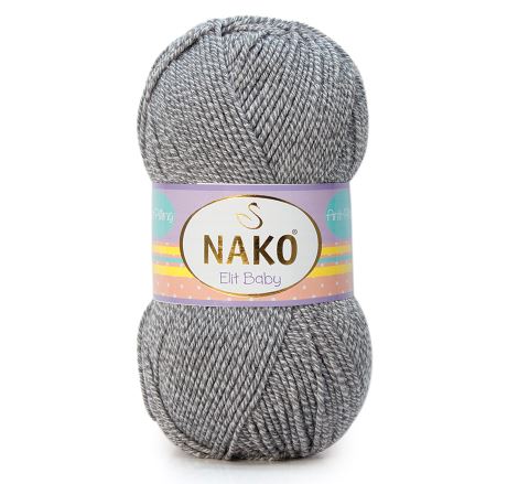 Nako Příze Elit baby 21353 černo-bílá