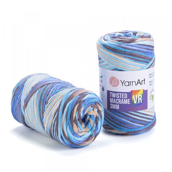 YarnArt Twisted Macrame 3mm rozčesávací VR 921