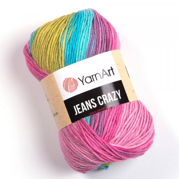 YarnArt Jeans crazy 8211 duhový melír