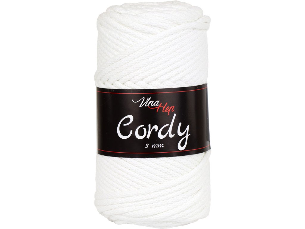Vlna-hep Cordy šňůry 3mm - 8171 smetanová