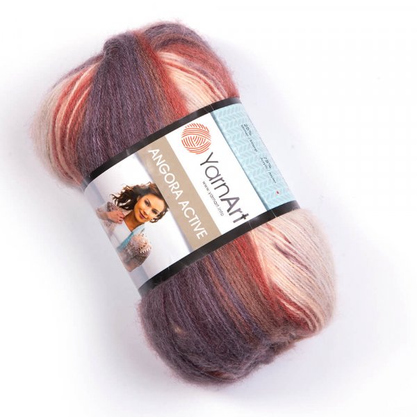 YarnArt Příze Yarn Art Angora active 851  hnědo-béžová
