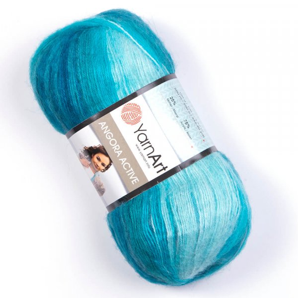YarnArt Příze Yarn Art Angora active 845 tyrkysová