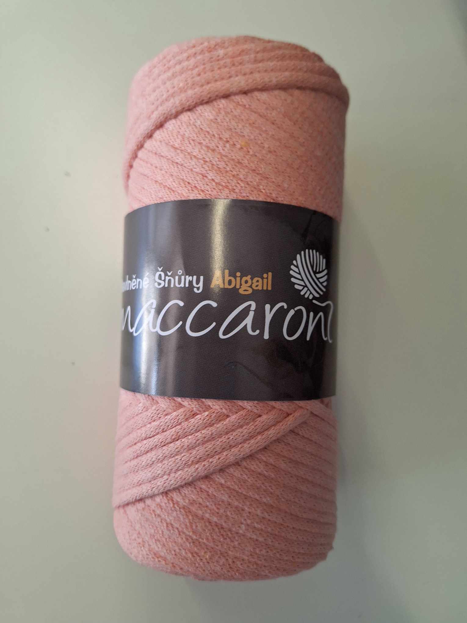 Maccaroni Šňůry Abigail 3mm - 402-02 lososová