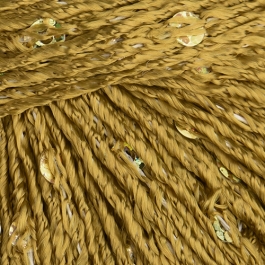 Stenli Venera - viskóza s flitry -  1852 tmavá hořčicová