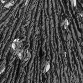 Stenli Venera - viskóza s flitry -  0551 kouřově šedá