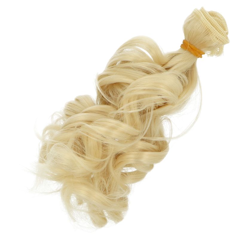 Vlásky pro panenky - kudrnaté blond