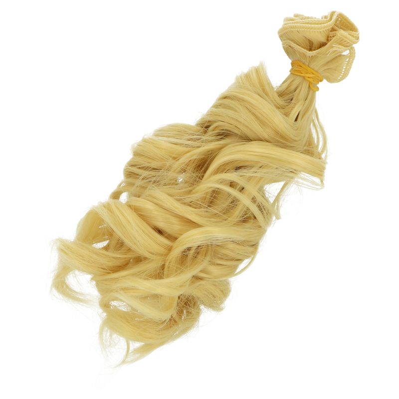 Vlásky pro panenky - kudrnaté teplá blond