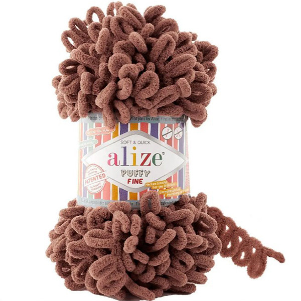 Alize Puffy FINE 897 lískový oříšek
