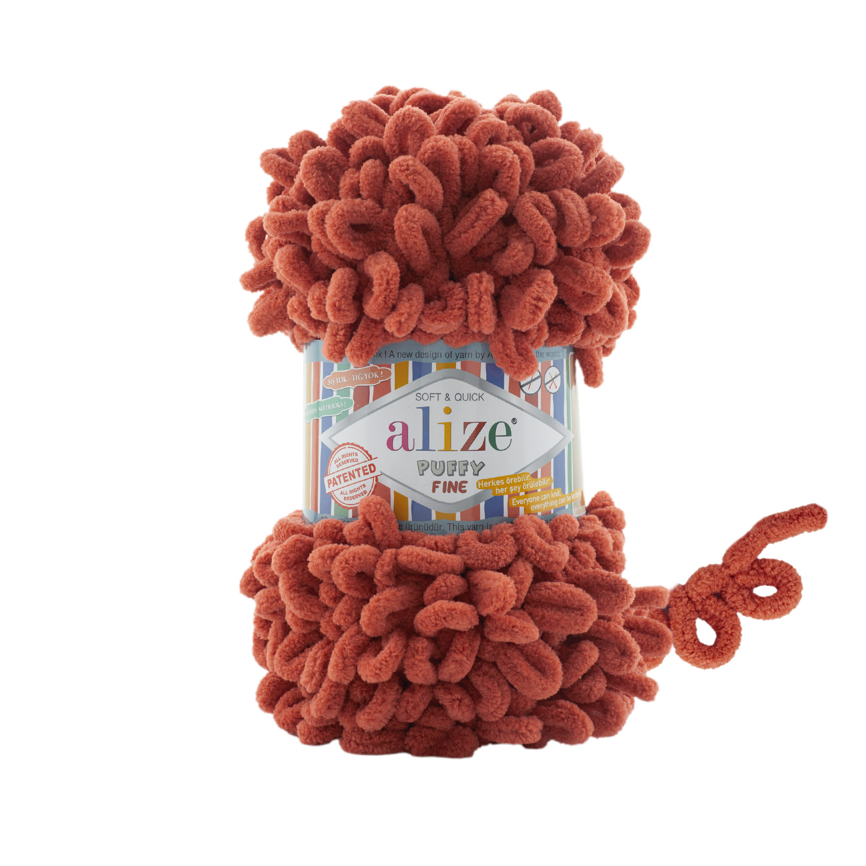 Alize Puffy FINE 691 rezavá