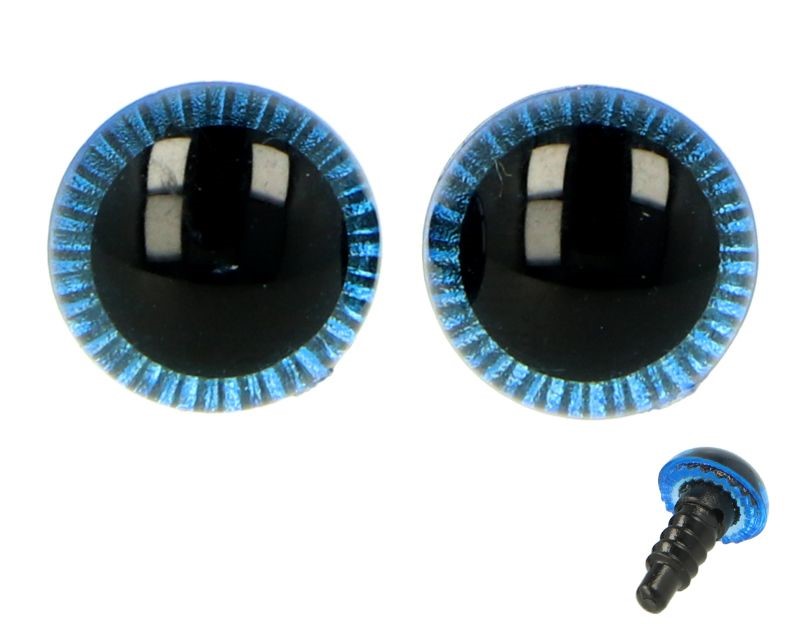 Bezpečnostní oči Ideal 12mm modré
