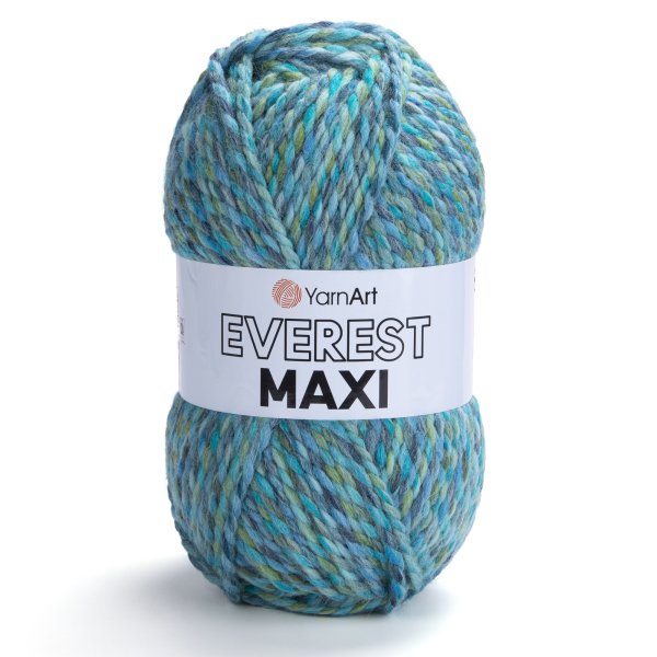 YarnArt Everest MAXI 8025 zeleno-tyrkysová