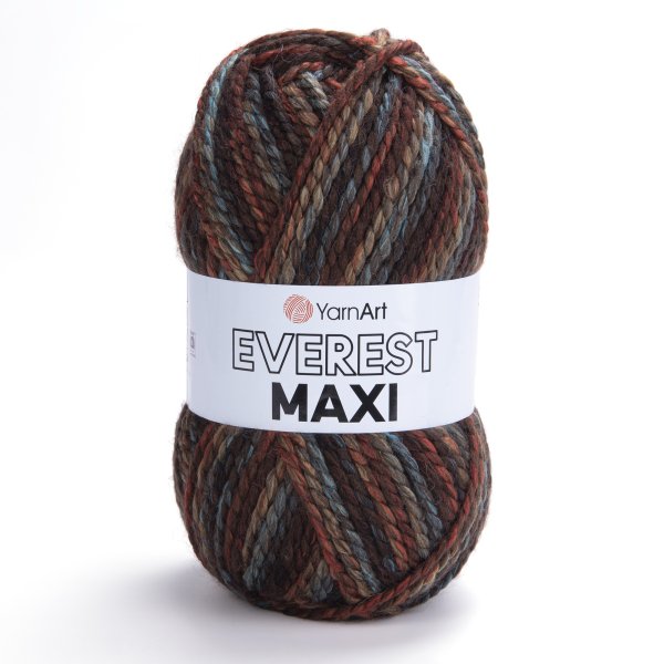 YarnArt Everest MAXI 8028 hnědý melír