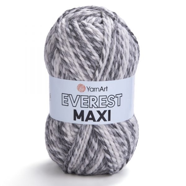 YarnArt Everest MAXI 8021 šedý melír
