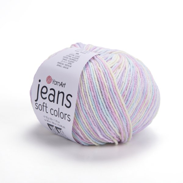 YarnArt Jeans soft colors 6212 jemná pastelová