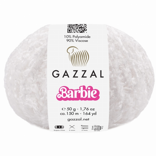 Gazzal Příze Barbie 10700 krémově bílá