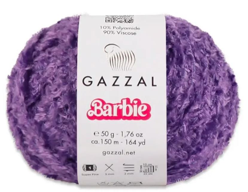Gazzal Příze Barbie 10723 fialová