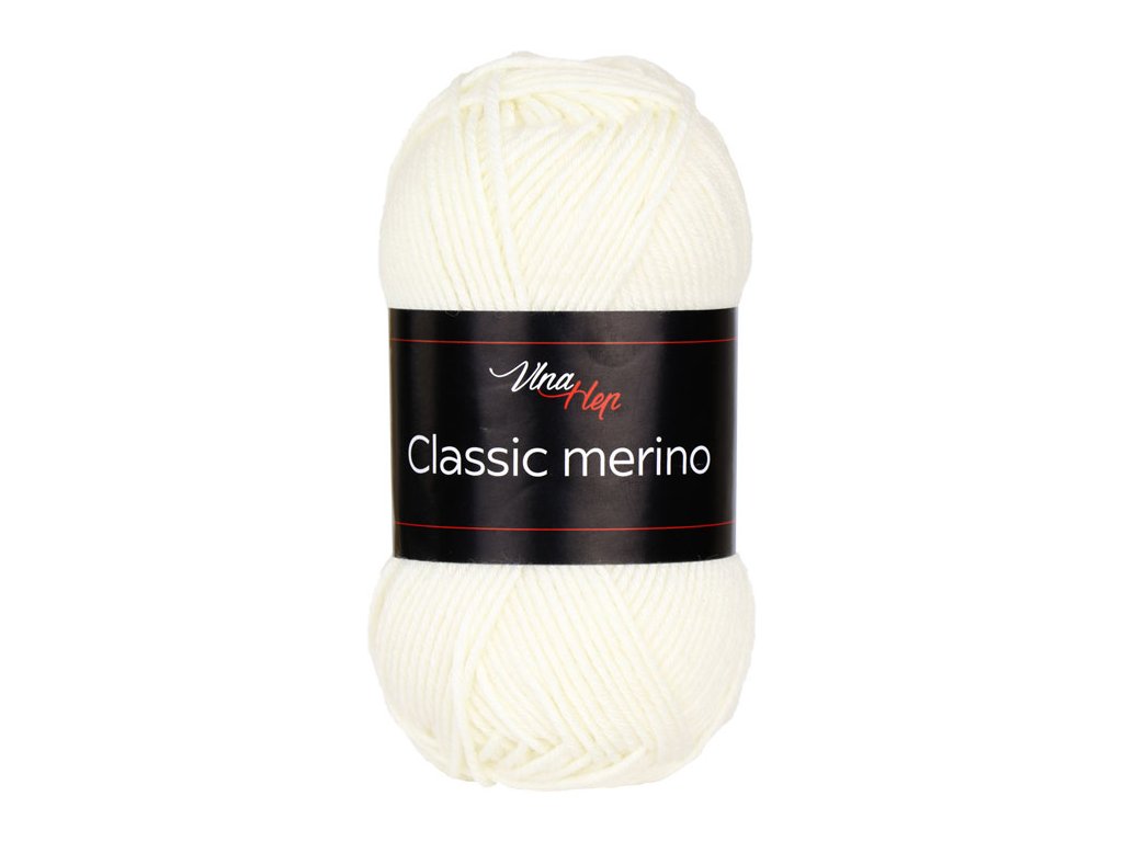 Vlna-hep Classic merino - 6002 krémově bílá