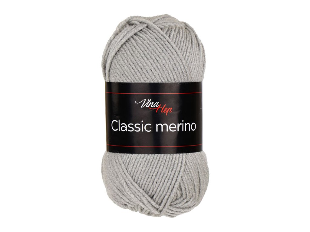 Vlna-hep Classic merino - 61027 středně šedá