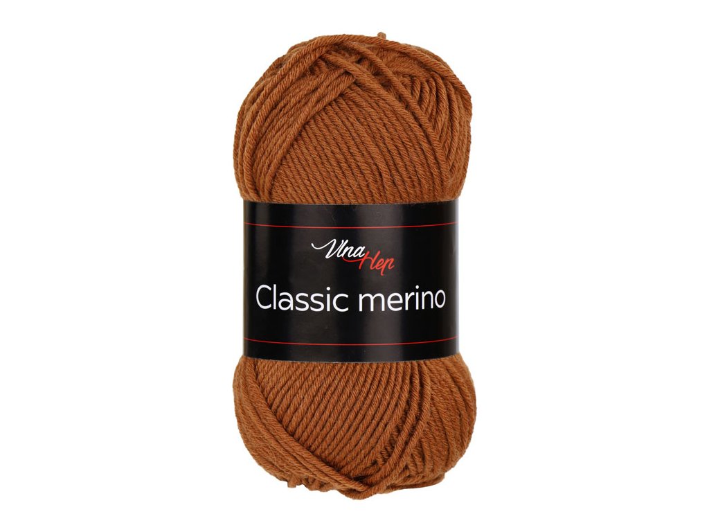 Vlna-hep Classic merino - 61054 hnědo-rezavá