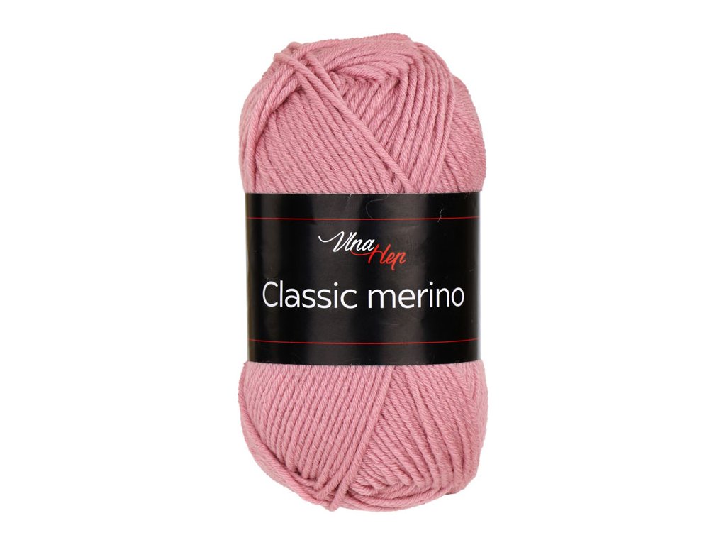 Vlna-hep Classic merino - 61071 starorůžová