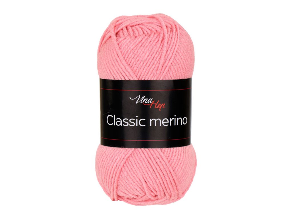 Vlna-hep Classic merino - 61073 růžová barbie