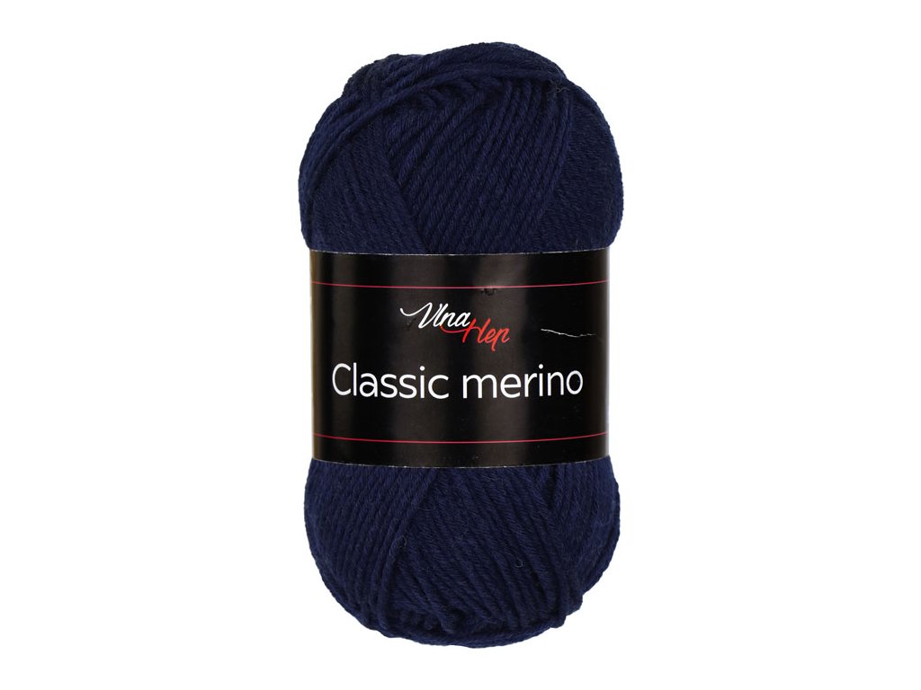 Vlna-hep Classic merino - 61284 tmavě modrá