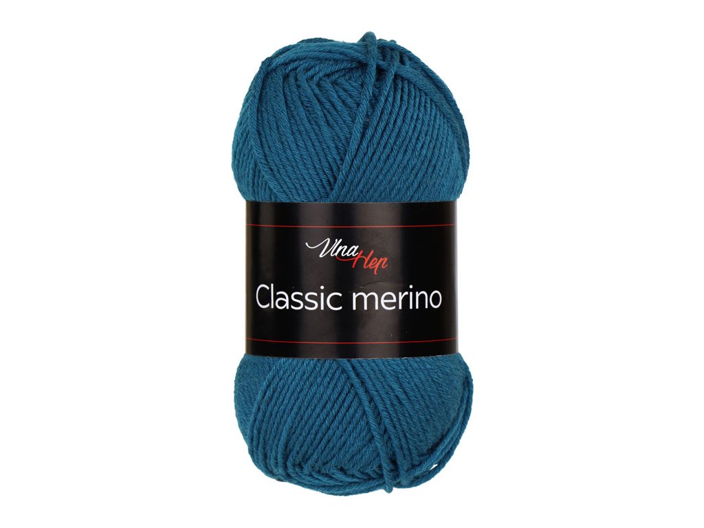 Vlna-hep Classic merino - 61299 petrol