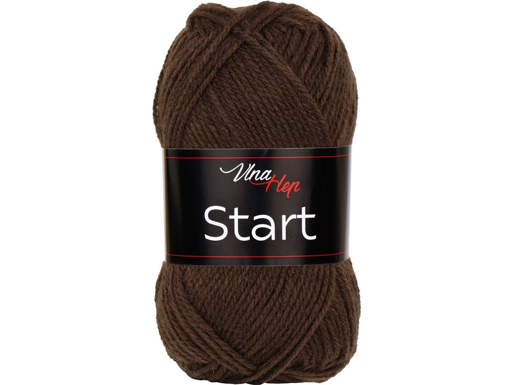 Vlna-hep Start 41057 tmavě hnědá