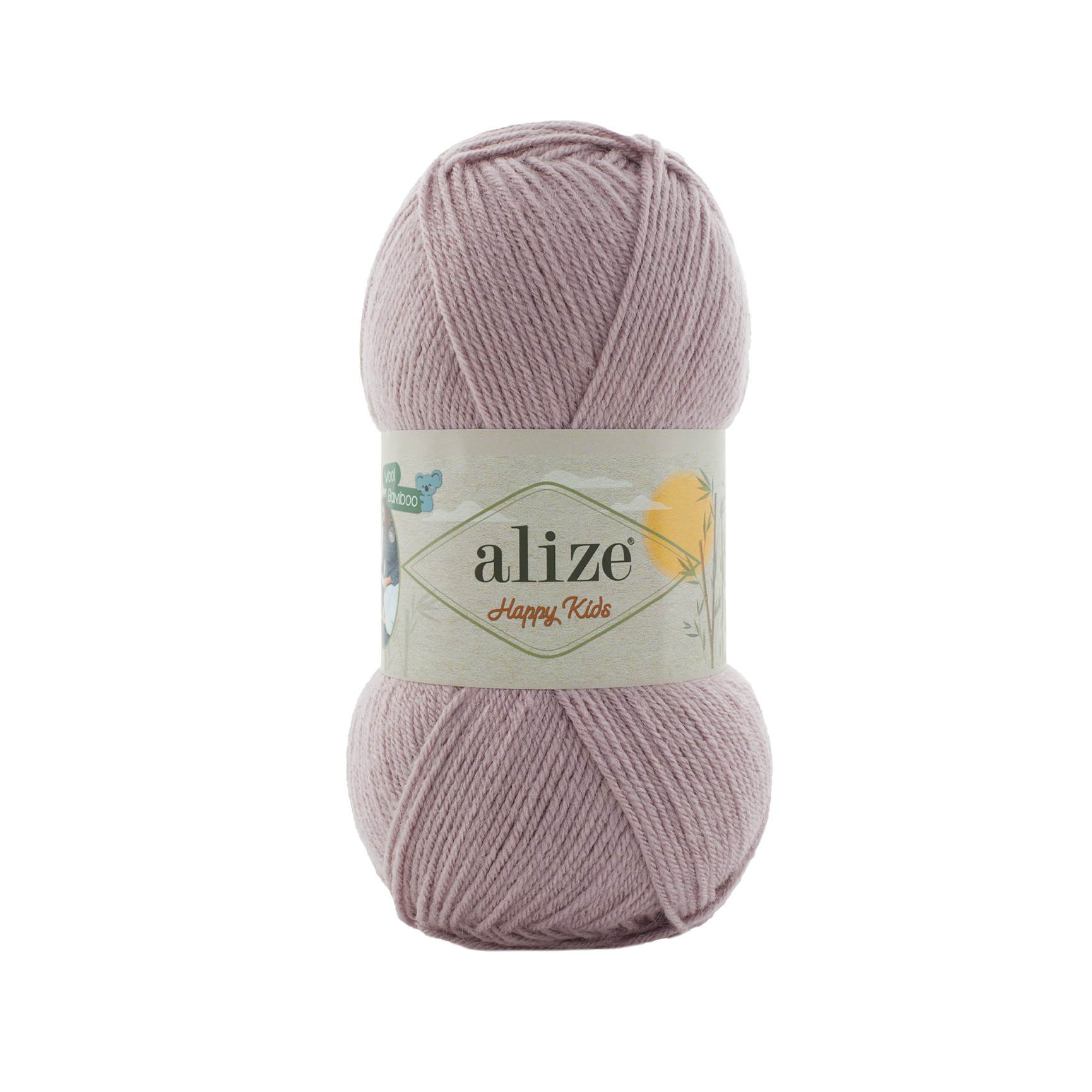 Alize Happy Kids 142 - mokka (nádech do růžova)