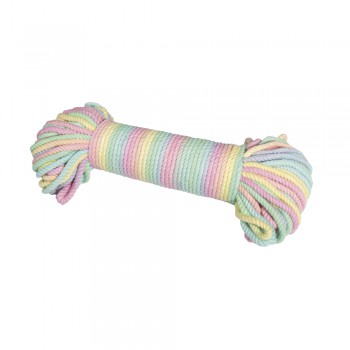 Šňůra na macramé duhová 30m