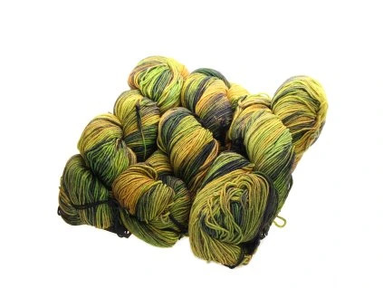 Gazzal Příze Happy feet 3257 olivovo-hořčicová (výraznější odstín než obvykle)