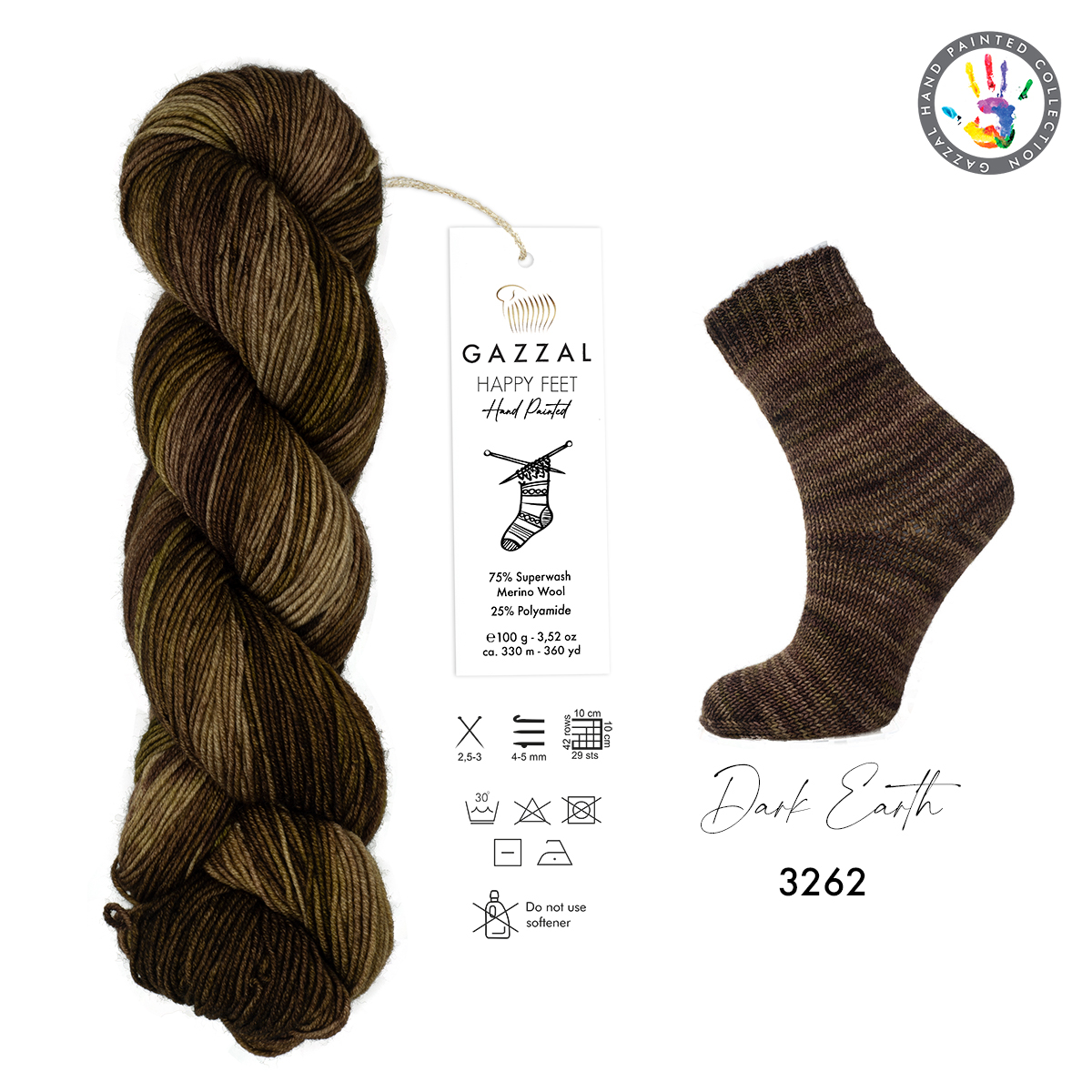 Gazzal Happy feet 3262 hnědá melange