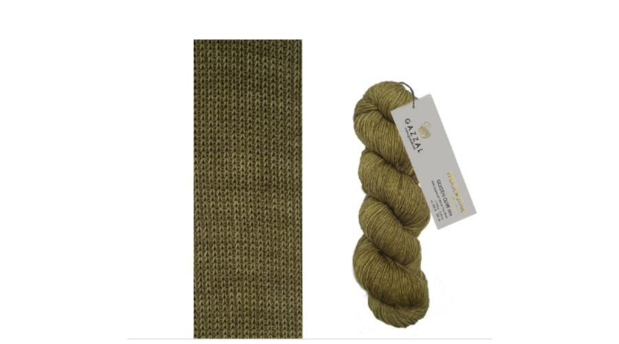 Gazzal Příze Wool star 3808 golden olive