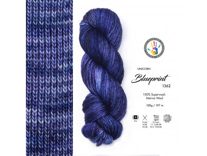 Gazzal Unicorn 1362 fialovo-inkoustová