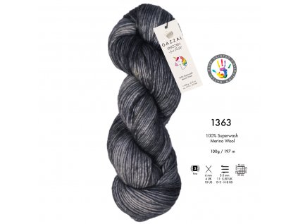 Gazzal Příze Unicorn 1363 odstíny šedé