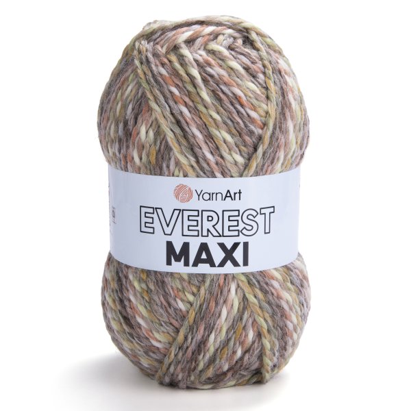 YarnArt Everest MAXI 8029 hnědo-světlá
