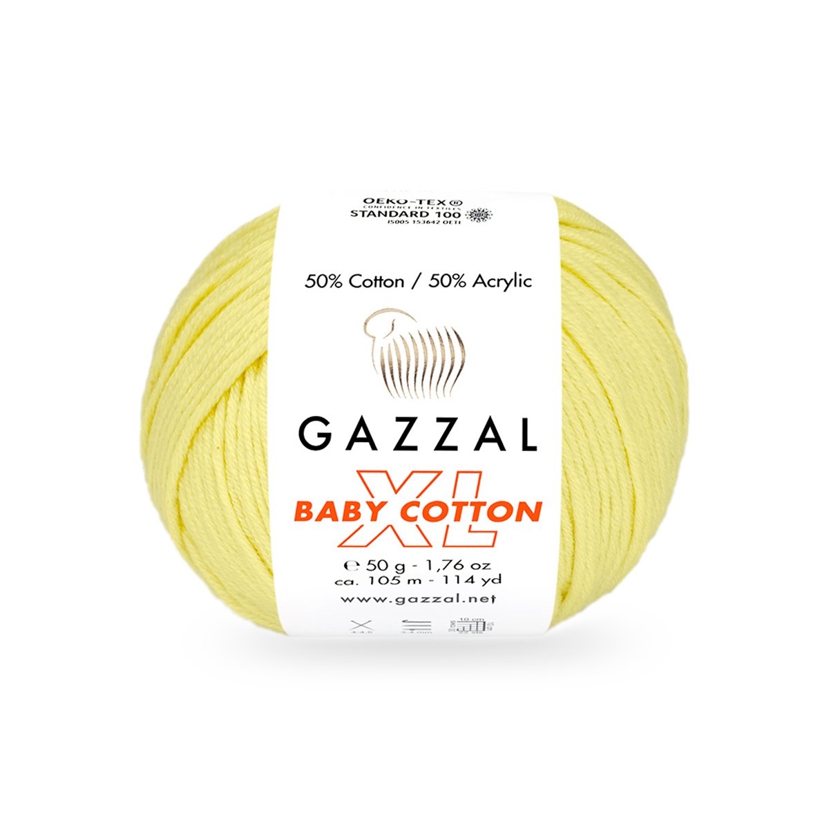 Gazzal Baby cotton XL 3413XL sv. žlutá