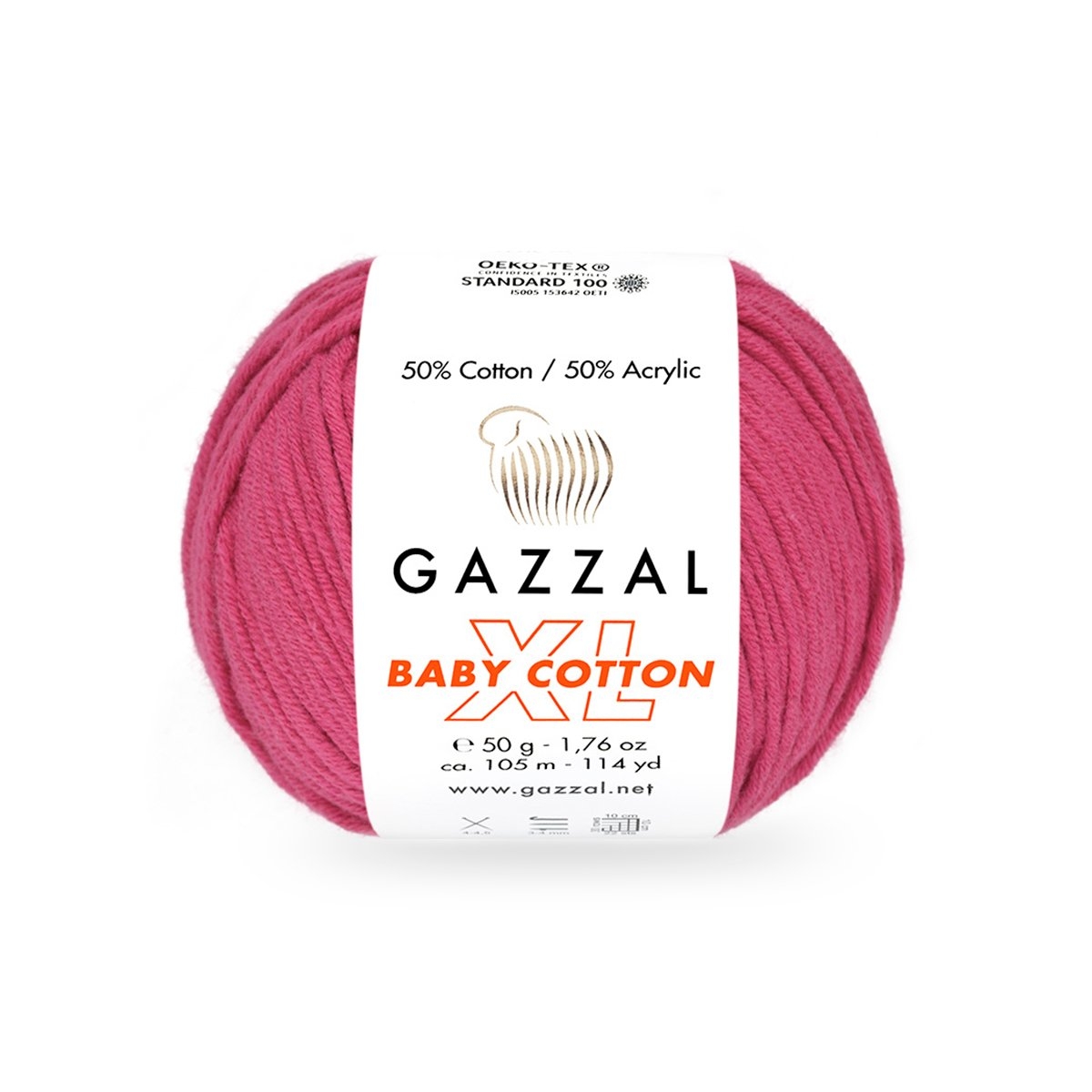 Gazzal Baby cotton XL 3415XL pivoňková