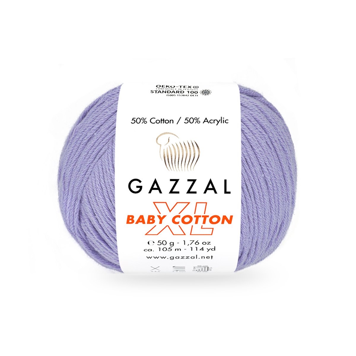 Gazzal Baby cotton XL 3420XL světle fialová