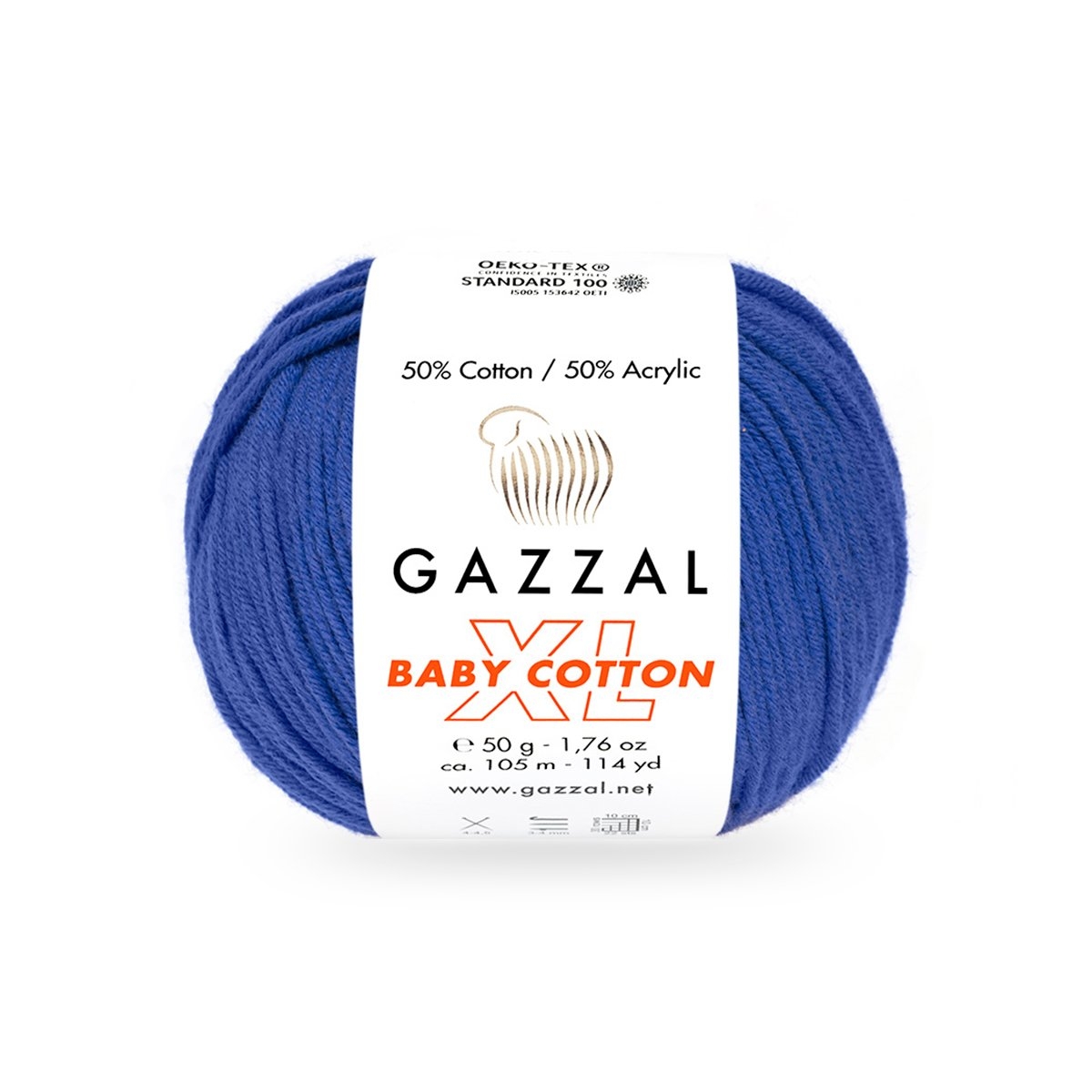 Gazzal Baby cotton XL 3421XL královská modrá