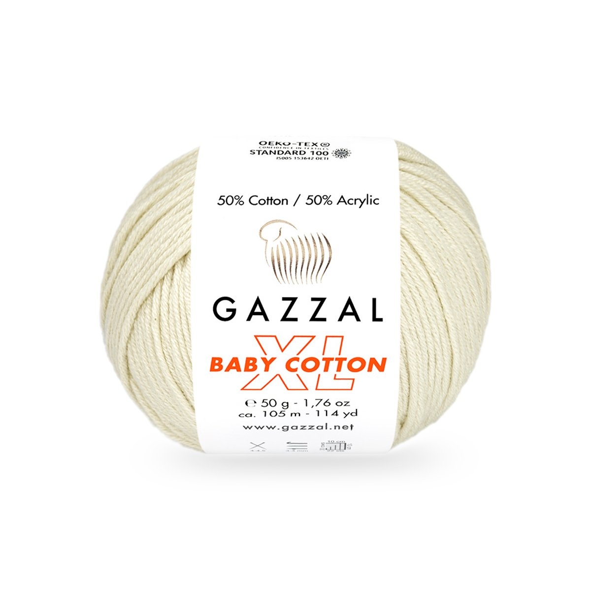 Gazzal Baby cotton XL 3437XL smetanová