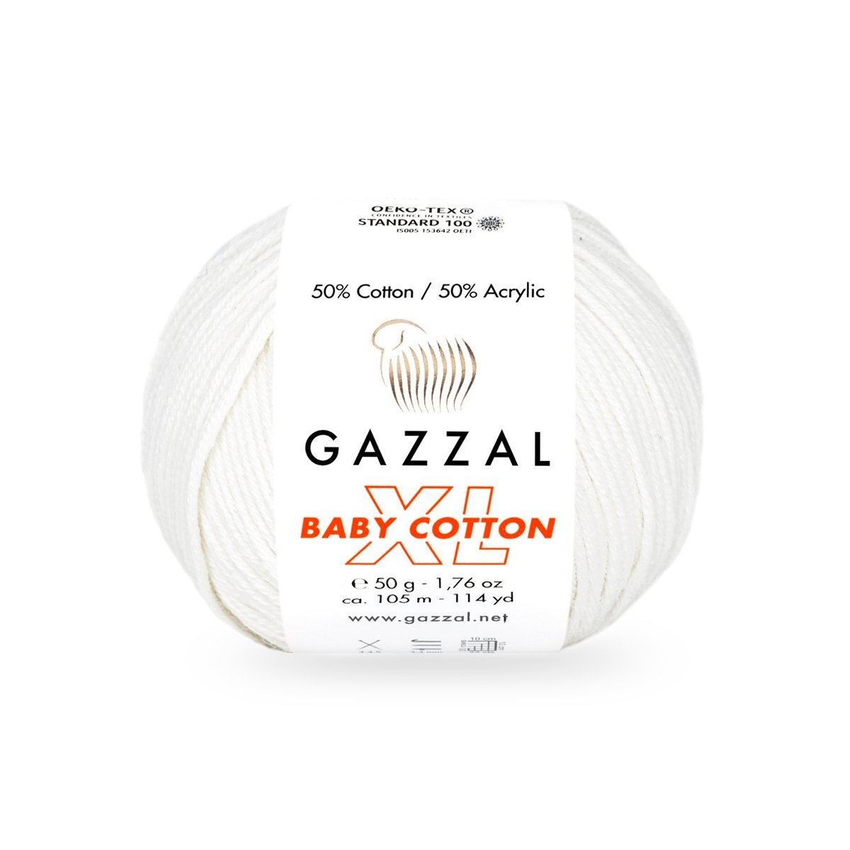 Gazzal Baby cotton XL 3432XL sněhově bílá