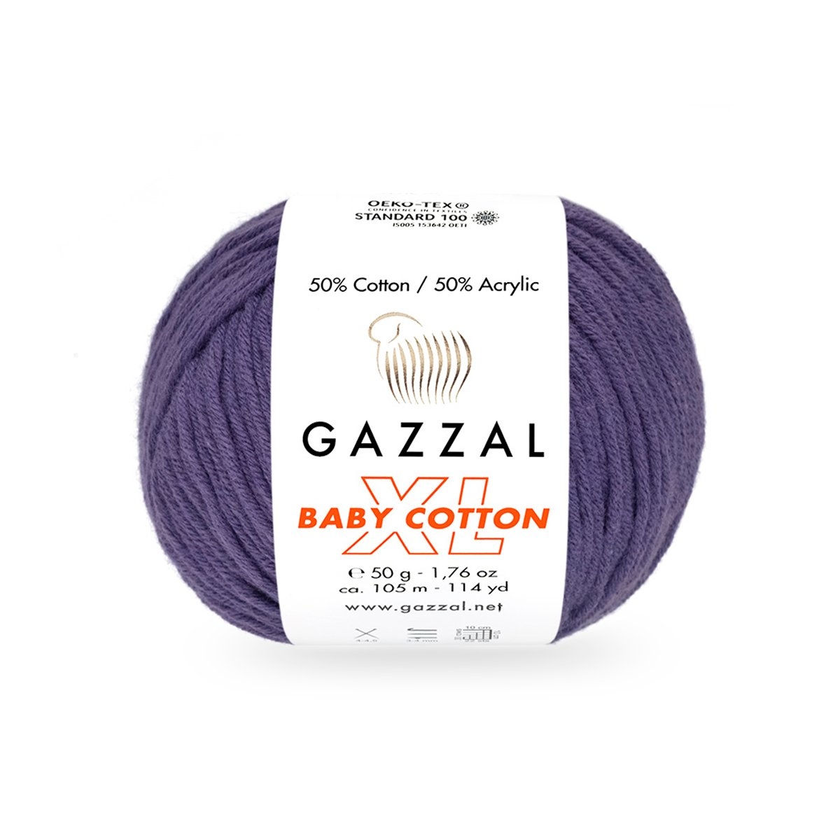 Gazzal Baby cotton XL 3440XL fialová