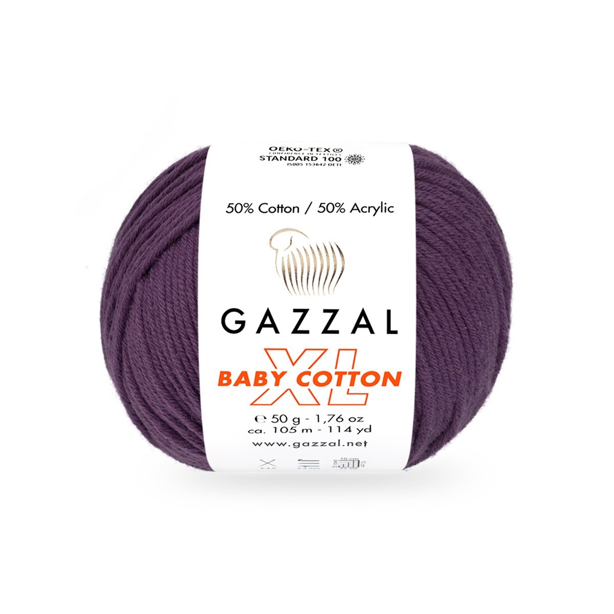Gazzal Baby cotton XL 3441XL fialová