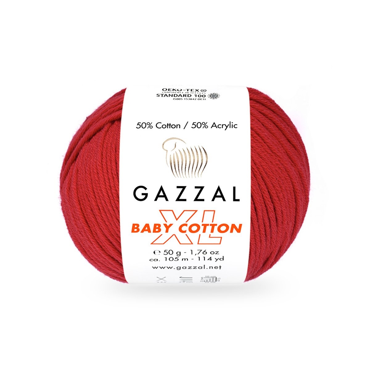 Gazzal Baby cotton XL 3443XL červená